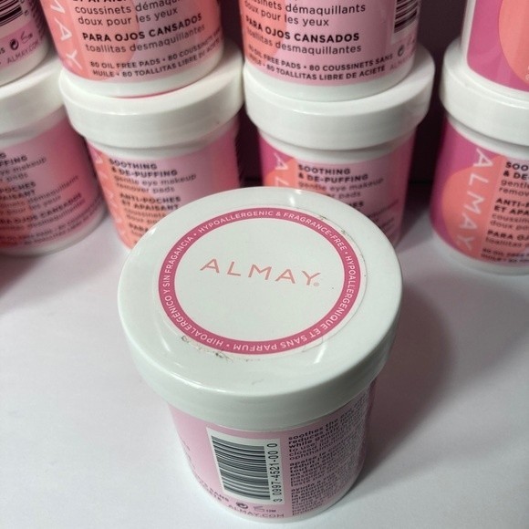 Almay Soothing & De-Puffing Gentle Eye Makeup Remover Pads 14 Tubs DISCONTINUED - Picture 13 of 15